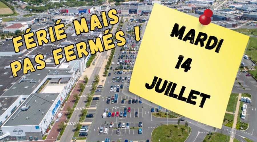 Férié mais pas fermés !